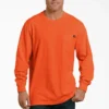 Chemise à manches longues et poche, en jersey épais fluo Chemise à manches longues et poche, en jersey épais fluo