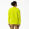 Chemise à manches longues et poche, en jersey épais fluo