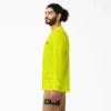 Chemise à manches longues et poche, en jersey épais fluo