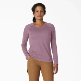 Chemise à manches longues rafraîchissante avec poche pour femme