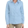 Chemise Oxford extensible à manches longues pour femme