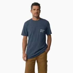 Chemise à poche imprimée « United by Work »
