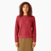 Chemise thermique à col rond pour femme