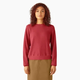 Chemise thermique à col rond pour femme