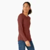 Chemise thermique à manches longues pour femme