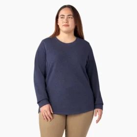 Chemise thermique à manches longues pour femmes grandes tailles