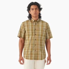 Chemise tissée à manches courtes