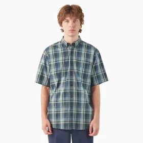 Chemise tissée à manches courtes