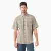 Chemise tissée à manches courtes