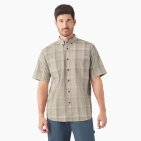 Chemise tissée à manches courtes