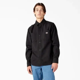 Chemise utilitaire à manches longues en toile de coton