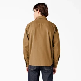 Chemise utilitaire à manches longues en toile de coton