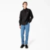 Chemise utilitaire à manches longues en toile de coton