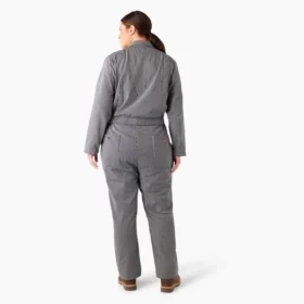 Combinaison à manches longues pour femmes, coupe ample, rayures Hickory