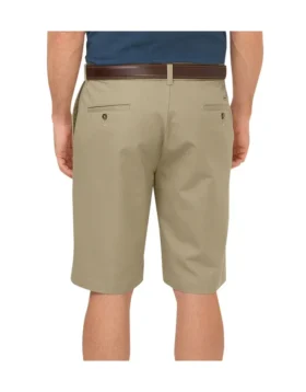 Dickies kaki 10 pouces, coupe classique, devant plat