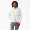 Eisenhower Jacket en toile de coton délavée à la pierre, sans doublure