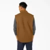 Gilet en toile de coton doublé de polaire à poils longs Gilet en toile de coton doublé de polaire à poils longs