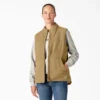 Gilet en toile de coton doublé polaire pour femme Gilet en toile de coton doublé polaire pour femme