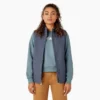Gilet en toile de coton doublé polaire pour femme Gilet en toile de coton doublé polaire pour femme