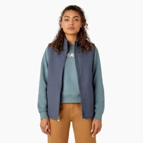 Gilet en toile de coton doublé polaire pour femme Gilet en toile de coton doublé polaire pour femme