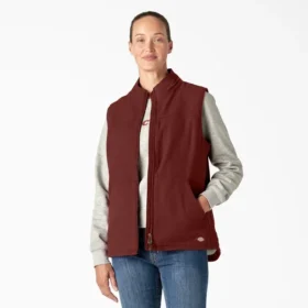 Gilet en toile de coton doublé polaire pour femme Gilet en toile de coton doublé polaire pour femme