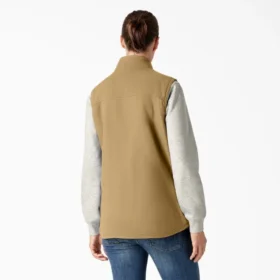 Gilet en toile de coton doublé polaire pour femme Gilet en toile de coton doublé polaire pour femme