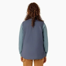 Gilet en toile de coton doublé polaire pour femme Gilet en toile de coton doublé polaire pour femme