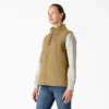 Gilet en toile de coton doublé polaire pour femme Gilet en toile de coton doublé polaire pour femme