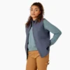 Gilet en toile de coton doublé polaire pour femme Gilet en toile de coton doublé polaire pour femme