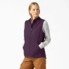 Gilet en toile de coton doublé polaire pour femme Gilet en toile de coton doublé polaire pour femme