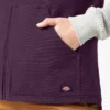 Gilet en toile de coton doublé polaire pour femme Gilet en toile de coton doublé polaire pour femme