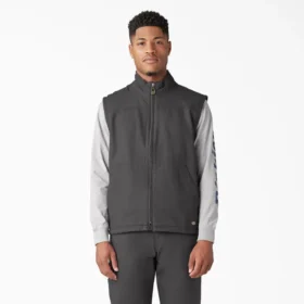 Gilet en toile de coton épaisse doublé polaire