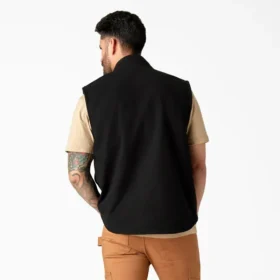 Gilet en toile de coton épaisse doublé polaire