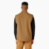 Gilet en toile de coton épaisse doublé polaire