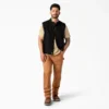 Gilet en toile de coton épaisse doublé polaire