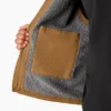 Gilet en toile de coton épaisse doublé polaire