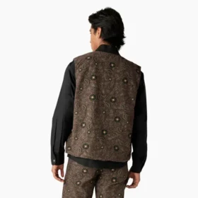 Gilet réversible à imprimé floral Ellis