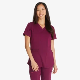 Haut médical à col en V Balance pour femme