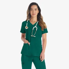 Haut médical à col en V Eds Essentials pour femme