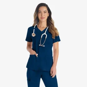 Haut médical à col en V Eds Essentials pour femme
