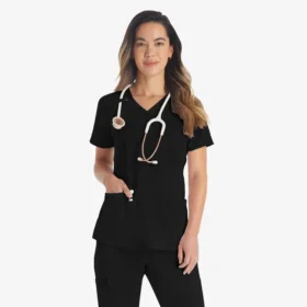 Haut médical à col en V Eds Essentials pour femme