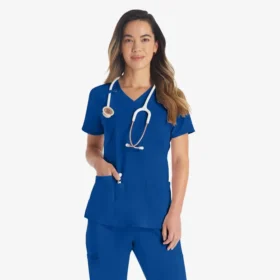 Haut médical à col en V Eds Essentials pour femme