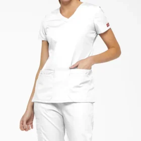Haut médical à col en V Eds Signature pour femme