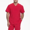 Haut médical à col en V pour homme Eds Essentials, à rentrer dans le pantalon Haut médical à col en V pour homme Eds Essentials, à rentrer dans le pantalon