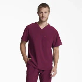 Haut médical à col en V pour homme Eds Essentials, à rentrer dans le pantalon