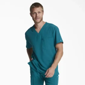 Haut médical à col en V pour homme Eds Essentials, à rentrer dans le pantalon
