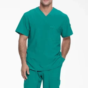 Haut médical à col en V pour homme Eds Essentials, à rentrer dans le pantalon