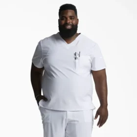 Haut médical à col en V pour homme Eds Essentials, à rentrer dans le pantalon