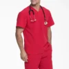 Haut médical à col en V pour homme Eds Essentials, à rentrer dans le pantalon Haut médical à col en V pour homme Eds Essentials, à rentrer dans le pantalon