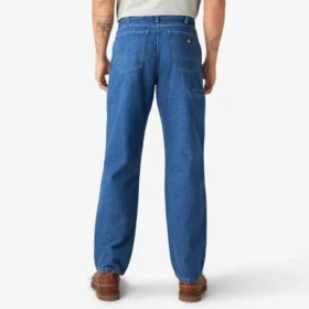 Jeans à coupe décontractée et genoux renforcés Double Knee
